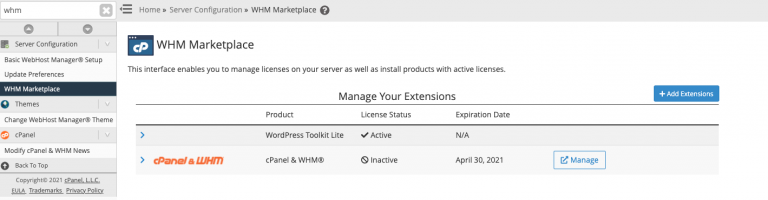 Wordpress toolkit обнаружил файлы wordpress по следующему адресу